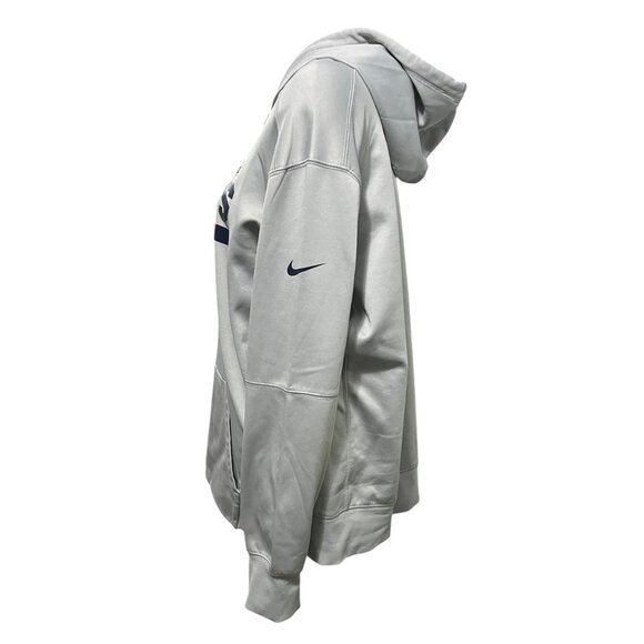 Nike NFL Patriots Dri-Fit Hoodie Sz XXL Gray Mens On Field Apparel Pullover Kang - Picture 3 of 8